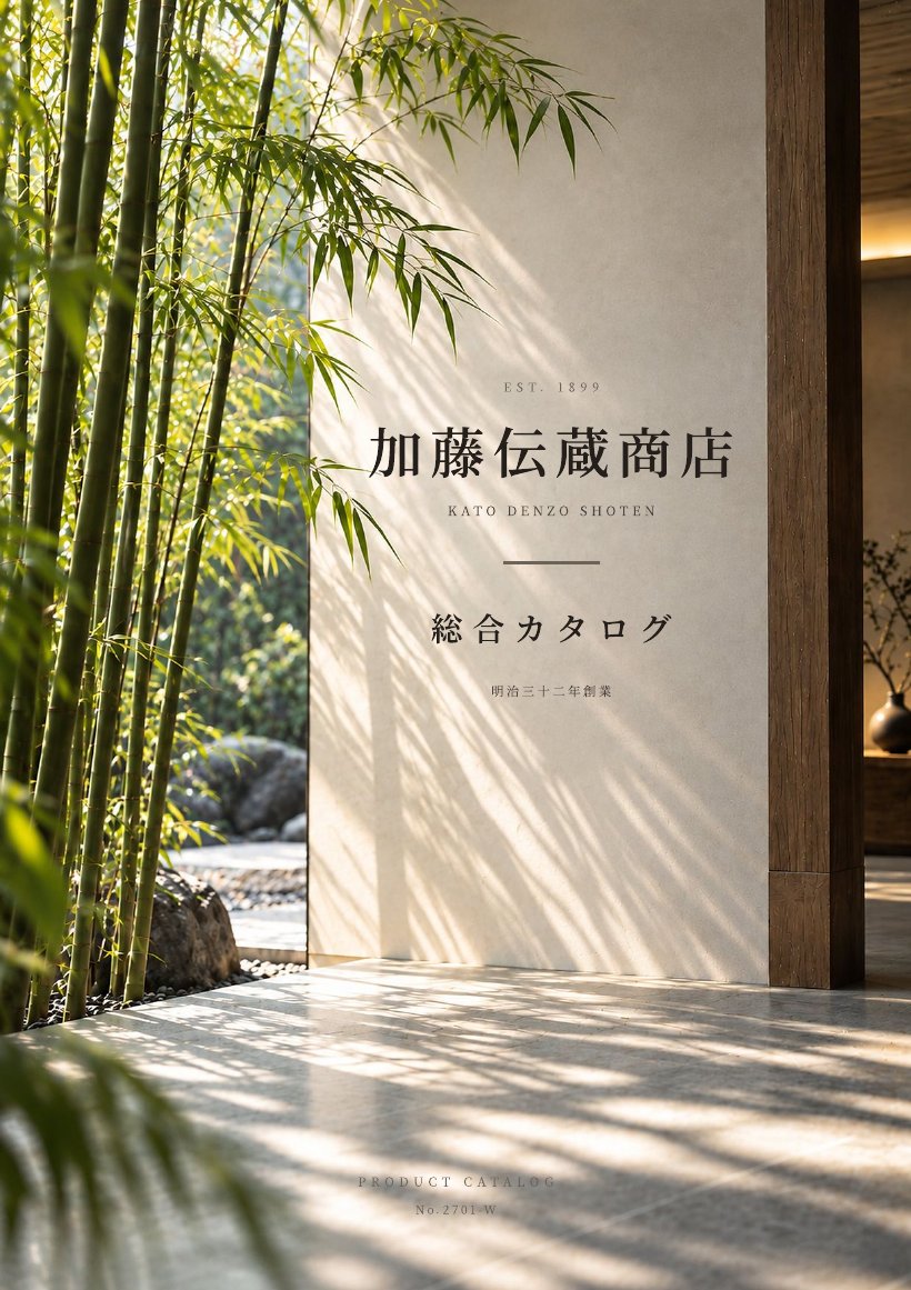 加藤伝蔵商店 総合カタログ 表紙